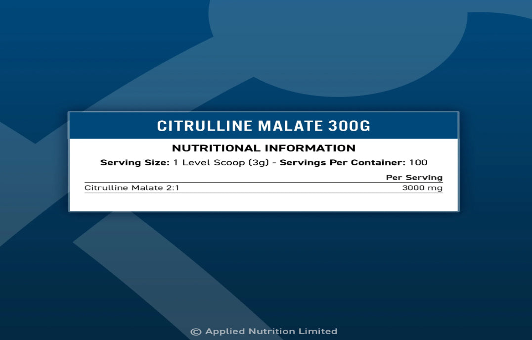 APPLIED NUTRITION Citrulline Malate 300G - Sports Nutrition Hub