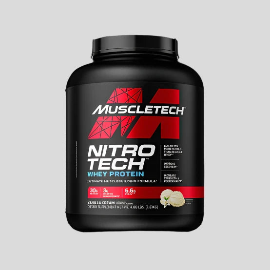 MUSCLETECH Nitro Tech Whey Protein 4LB - Sports Nutrition Hub
