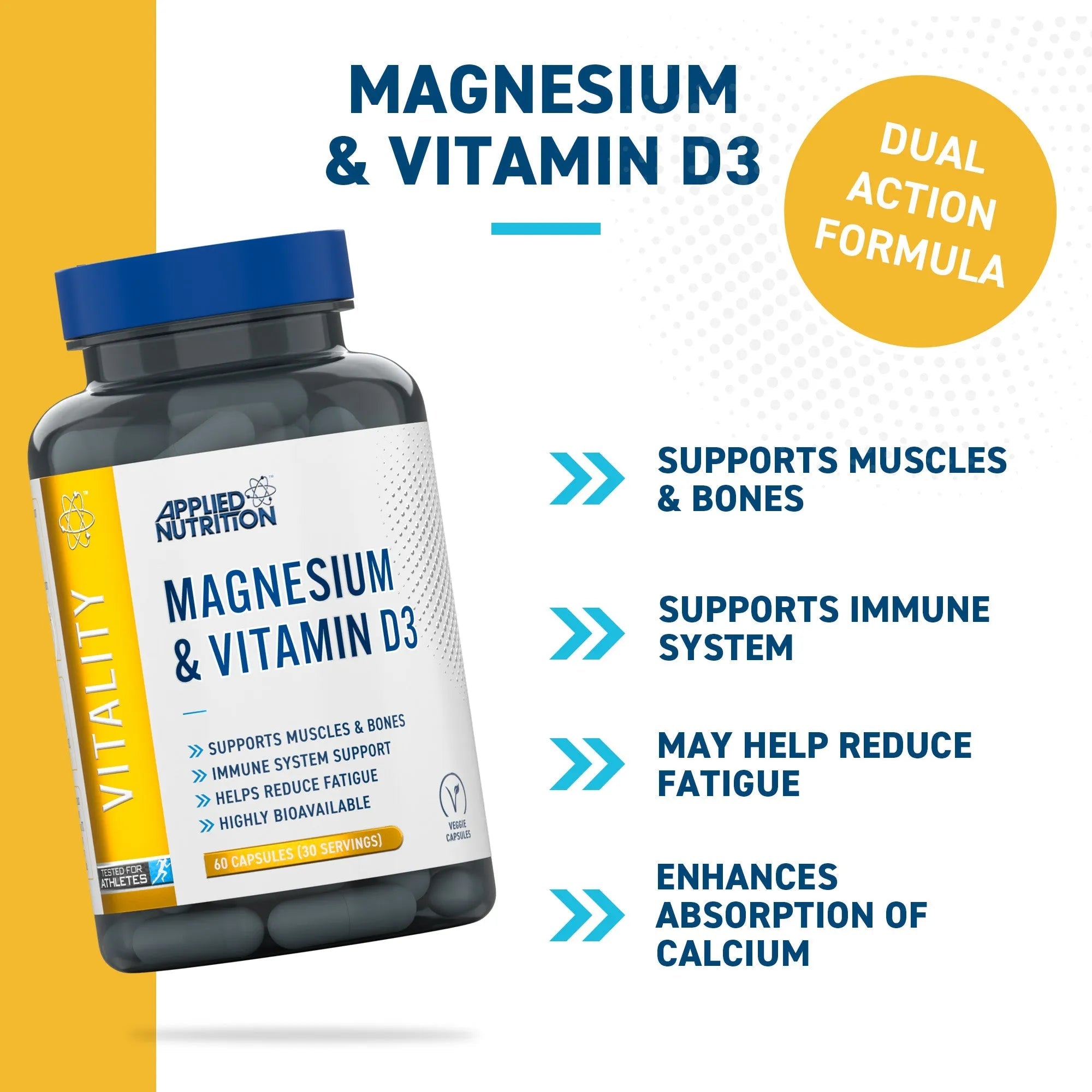 APPLIED NUTRITION Magnesium & Vitamin D3