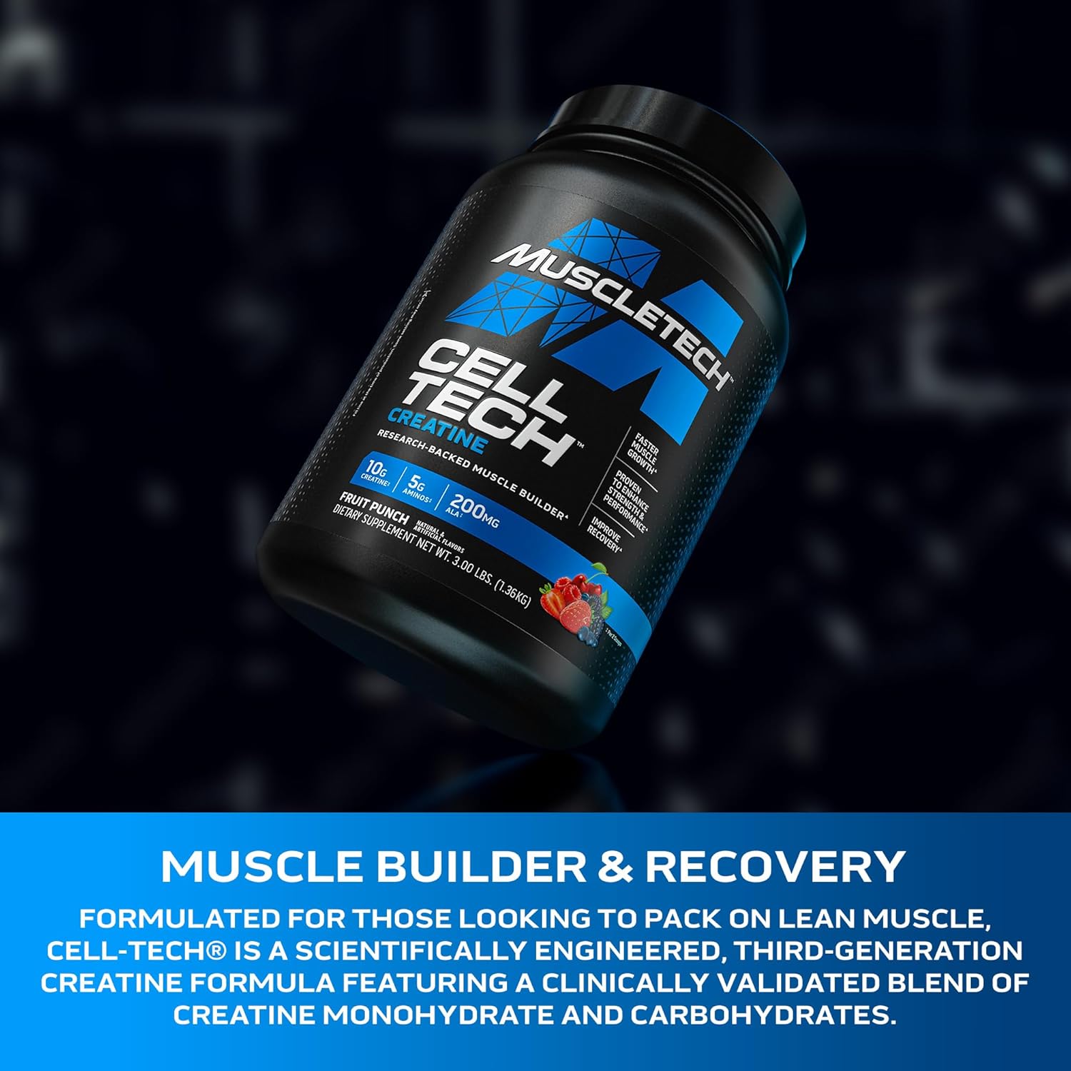 MUSCLETECH Cell-Tech Creatine 3LB - Sports Nutrition Hub