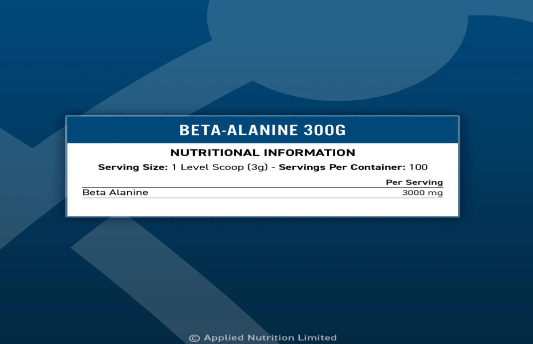 APPLIED NUTRITION Beta Alanine 300g - Sports Nutrition Hub