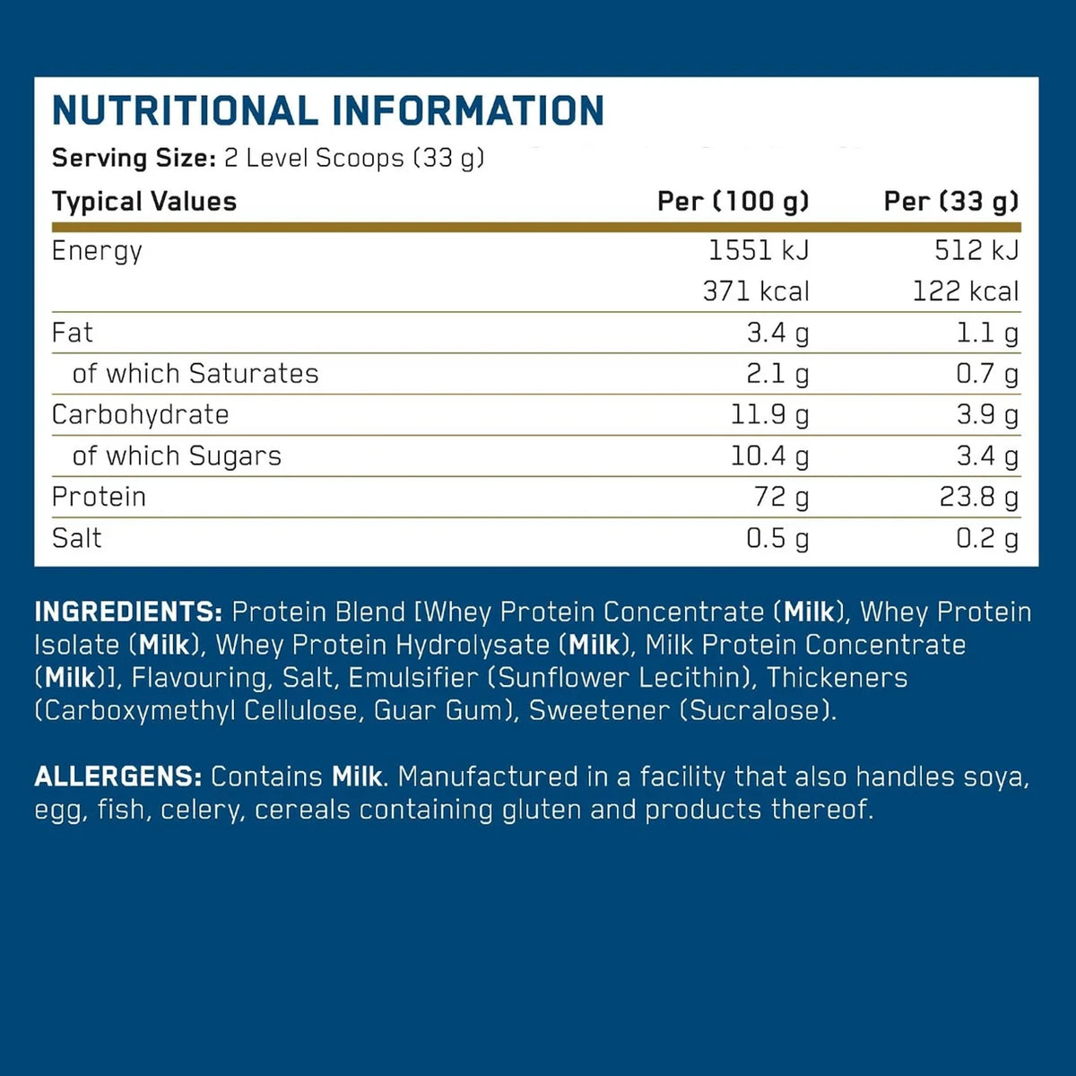 APPLIED NUTRITION Critical Whey Protein 132g – 4 Servings