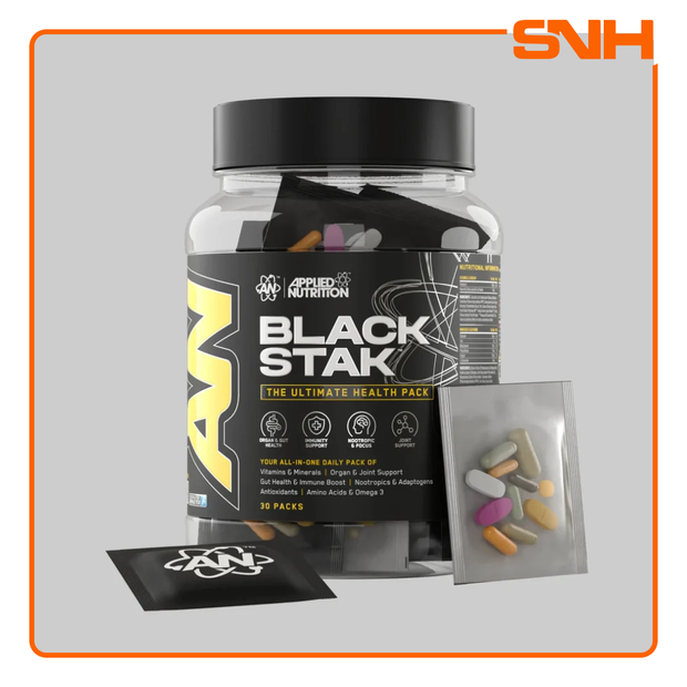 APPLIED NUTRITION Black Stak - The Ultimate Health Pack (30 packs in each tub)