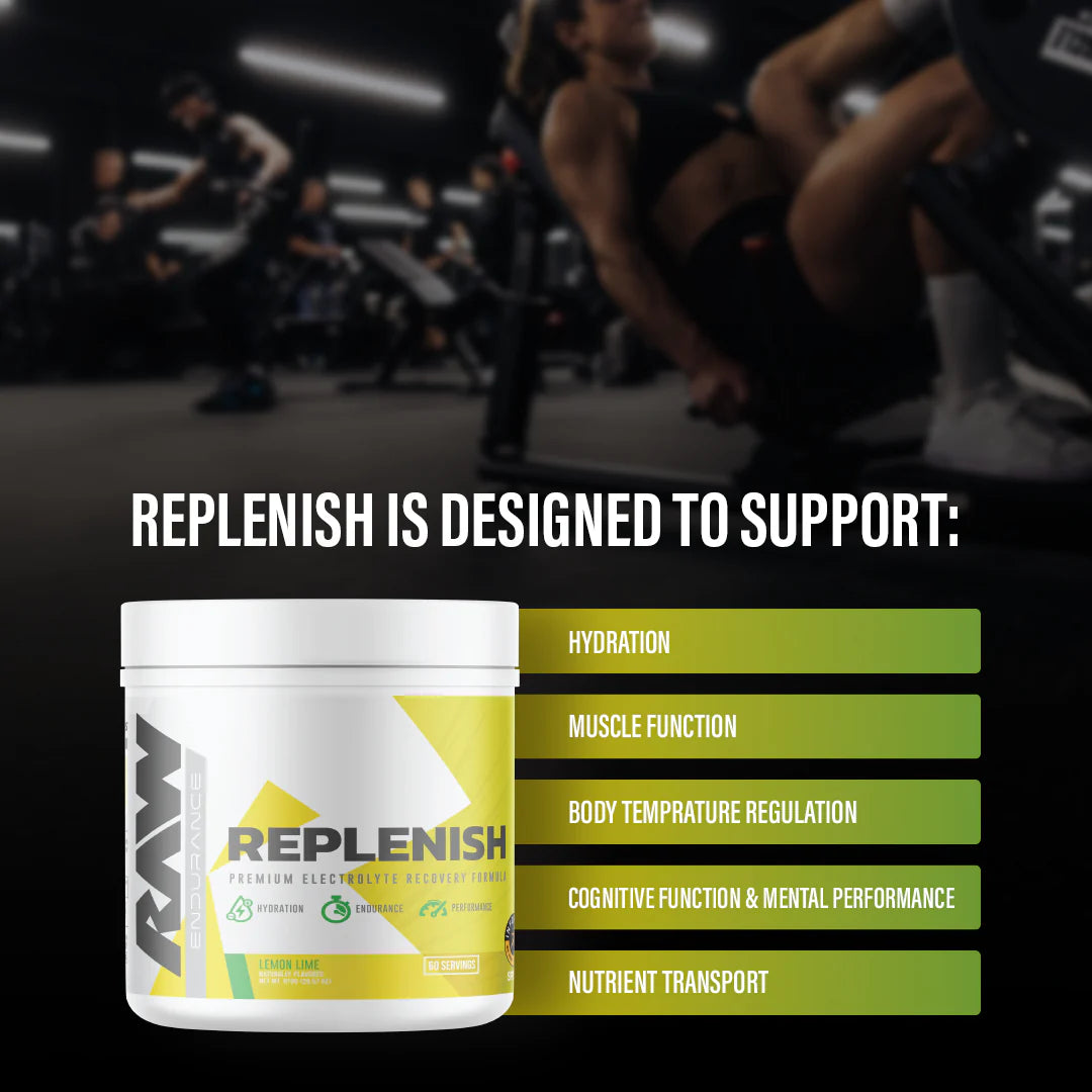RAW NUTRITION Replenish - Premium Electrolyte Recovery Formula - Sports Nutrition Hub