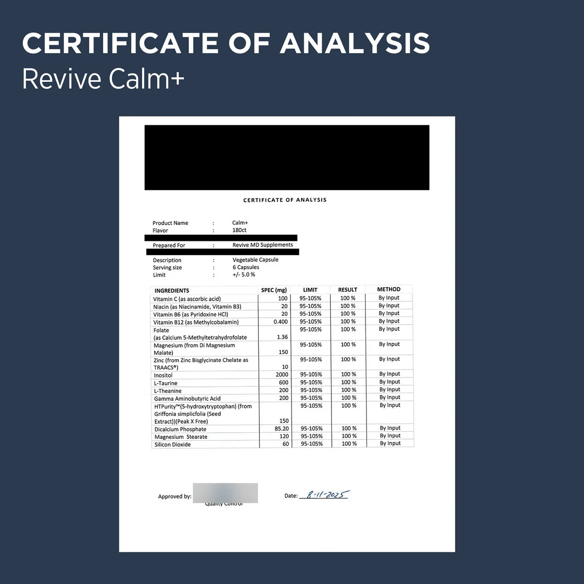 REVIVE CALM+ - Sports Nutrition Hub