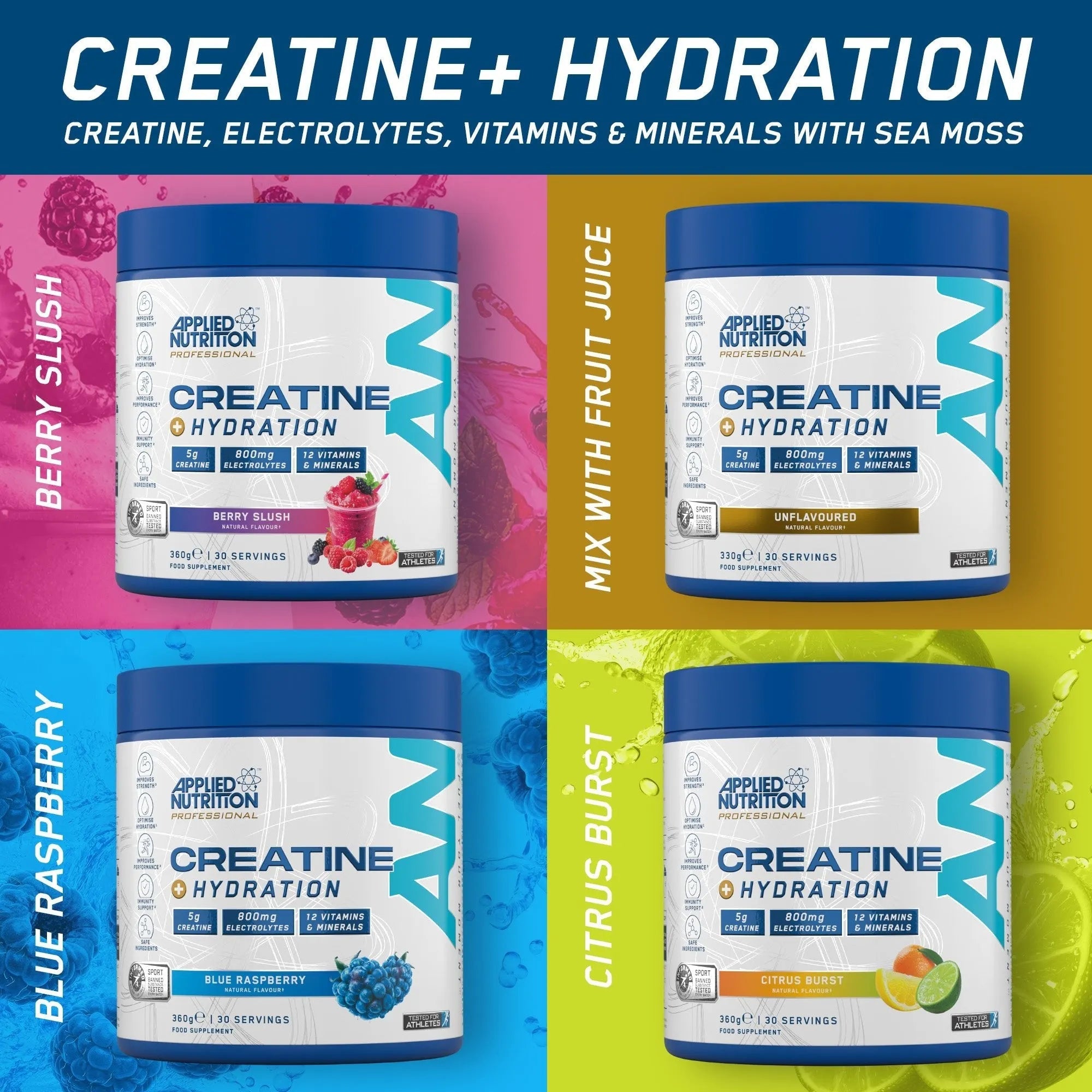 APPLIED NUTRITION Creatine + Hydration - Sports Nutrition Hub