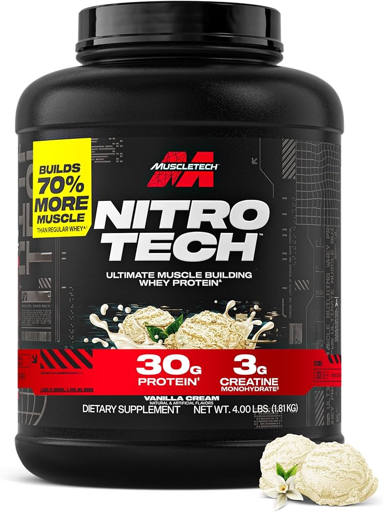 MUSCLETECH Nitrotech Whey Protein 4LB