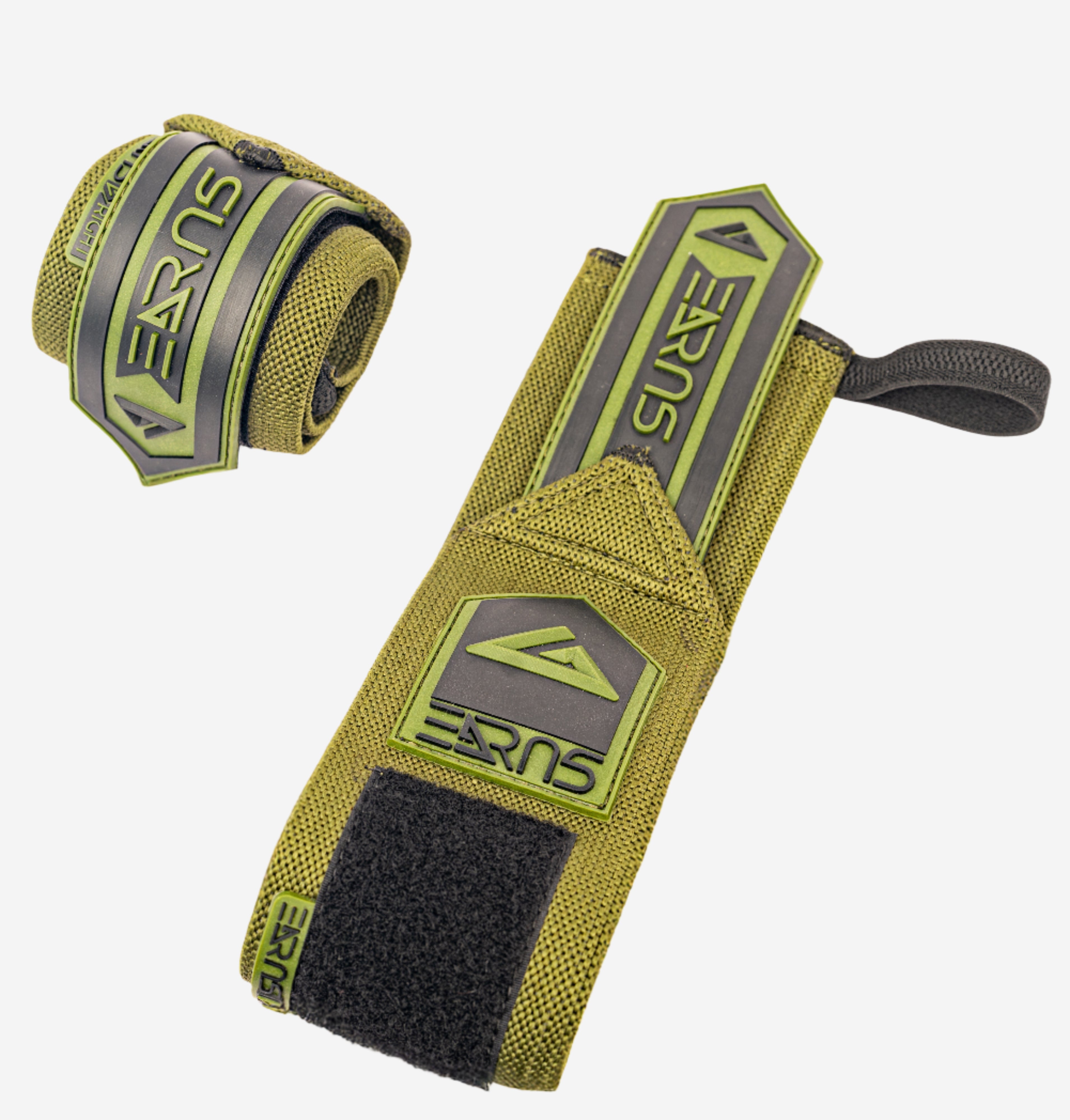 SURGE Wrist Wraps | 18'' Weightlifting Wrist Support - ARMY GREEN - Sports Nutrition Hub