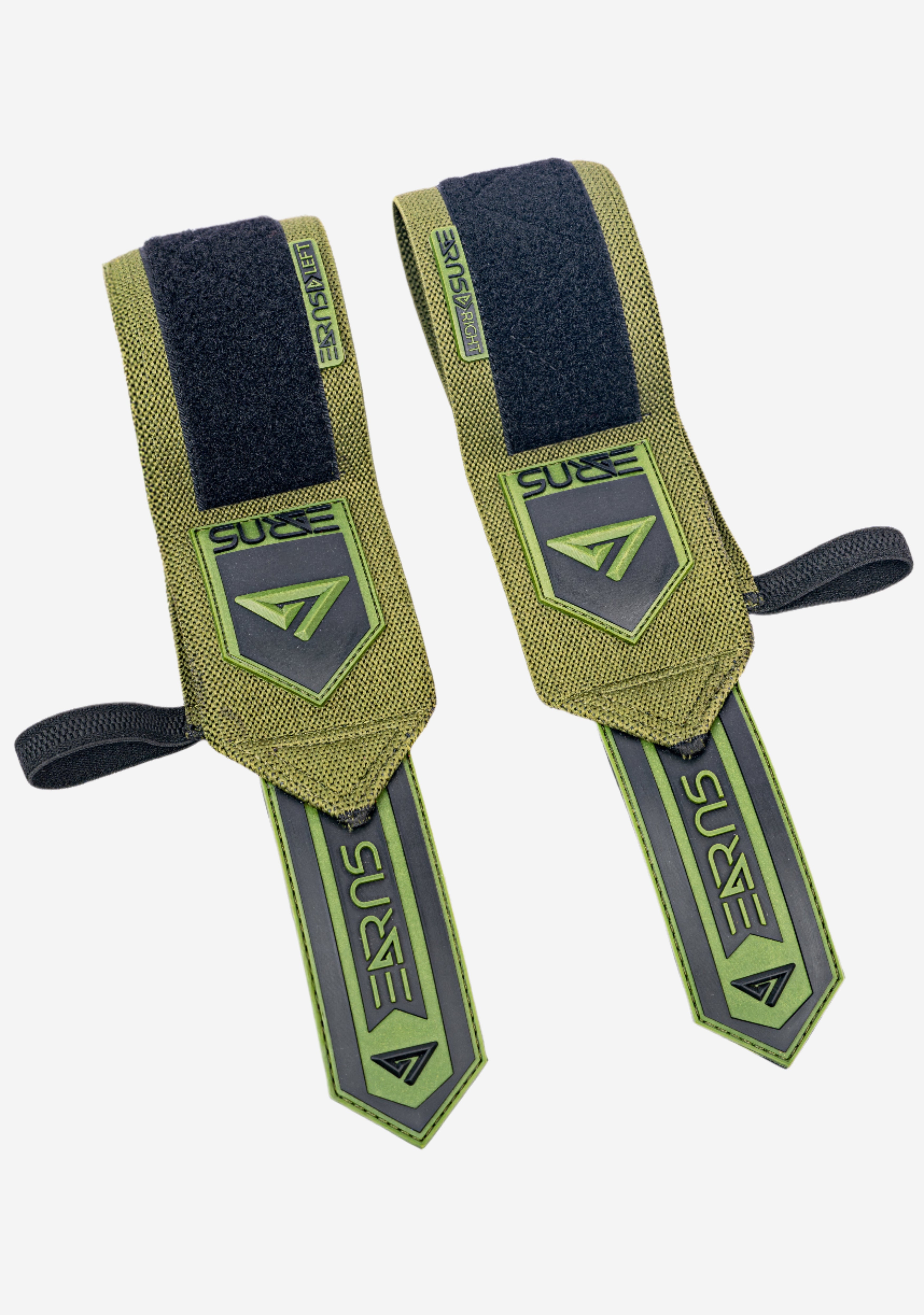 SURGE Wrist Wraps | 18'' Weightlifting Wrist Support - ARMY GREEN - Sports Nutrition Hub