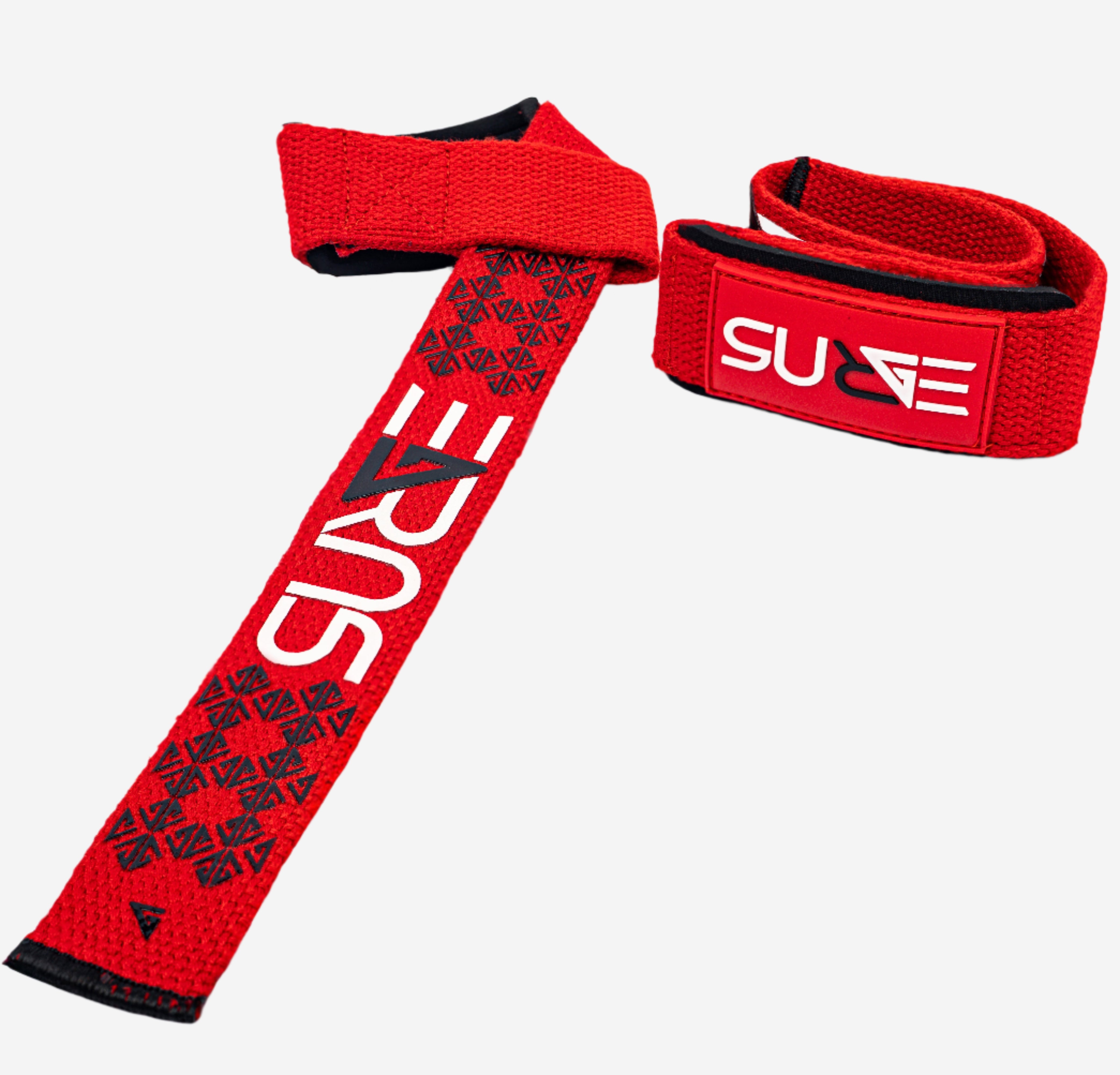 SURGE Lifting Straps | Premium Padded Weightlifting Straps - BLOOD RED