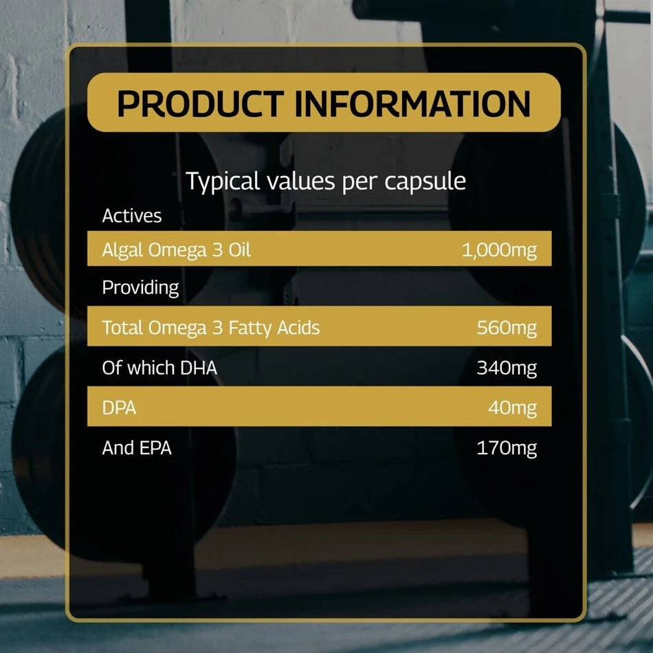 HEALTHSPAN ELITE Vegan-Omega® 3 1000mg - Sports Nutrition Hub