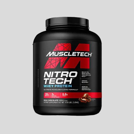 MUSCLETECH Nitro Tech Whey Protein 4LB - Sports Nutrition Hub