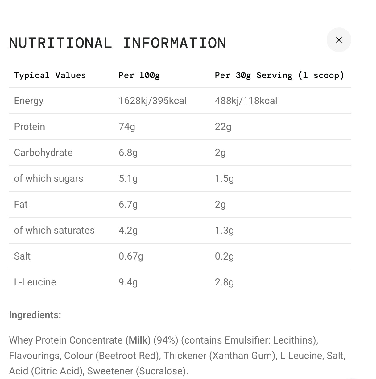 SiS Rego Whey Protein 1.35KG - Sports Nutrition Hub