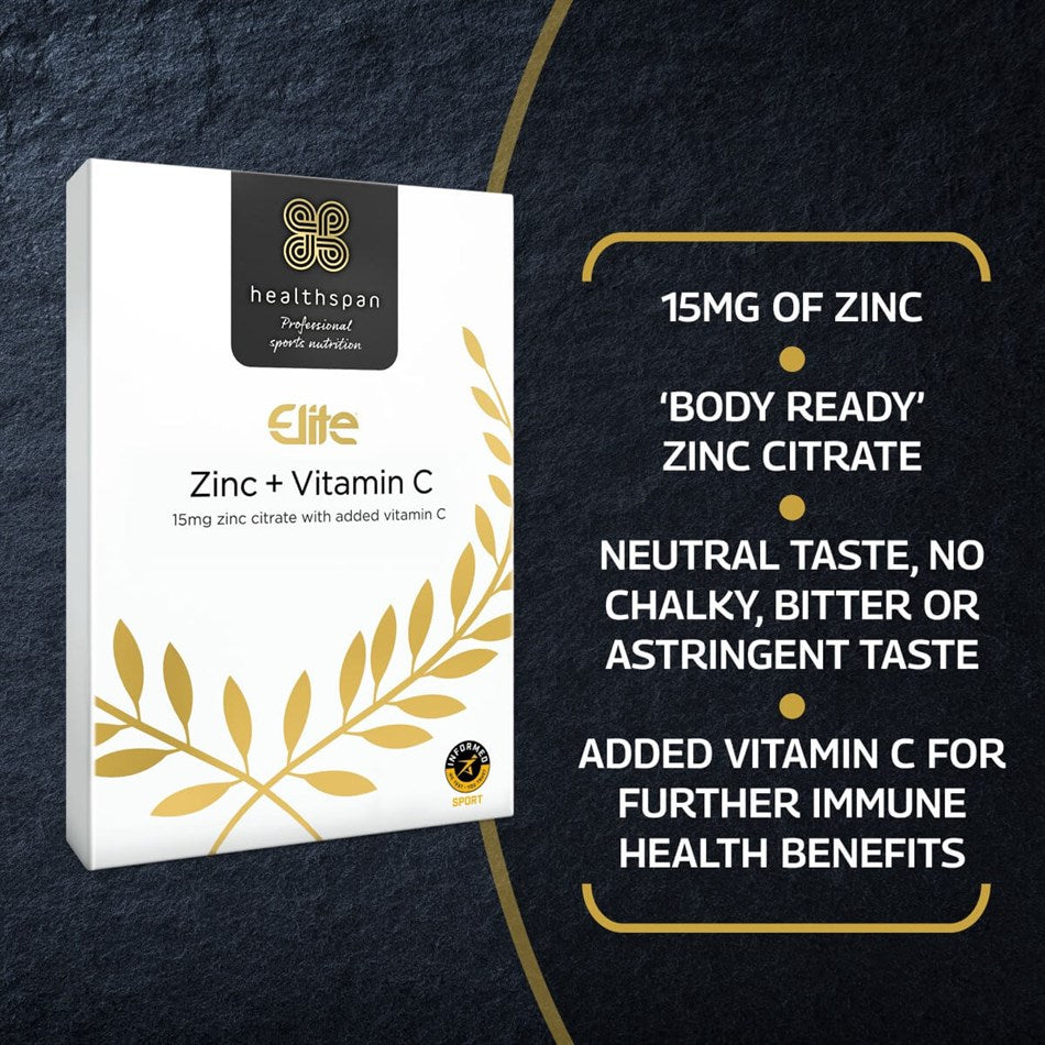 HEALTHSPAN ELITE Zinc + Vitamin C - Sports Nutrition Hub