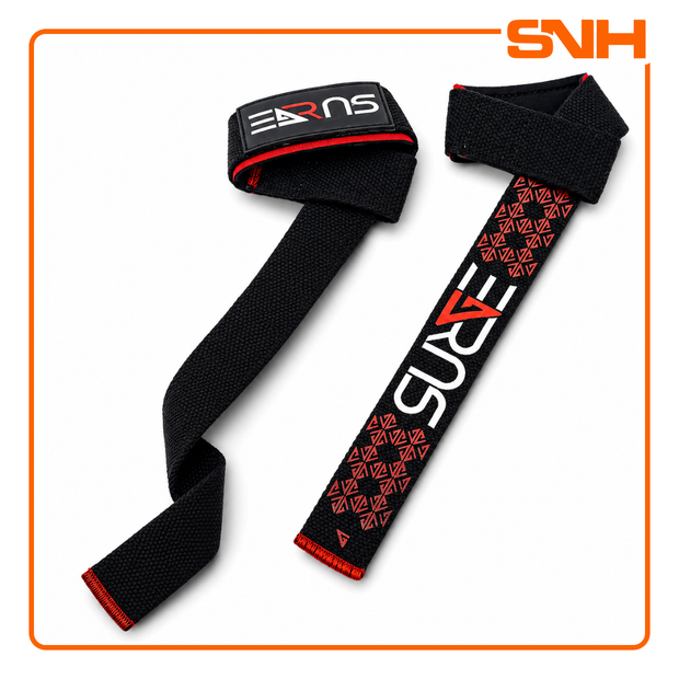 SURGE Lifting Straps | Premium Padded Weightlifting Straps - ONYX