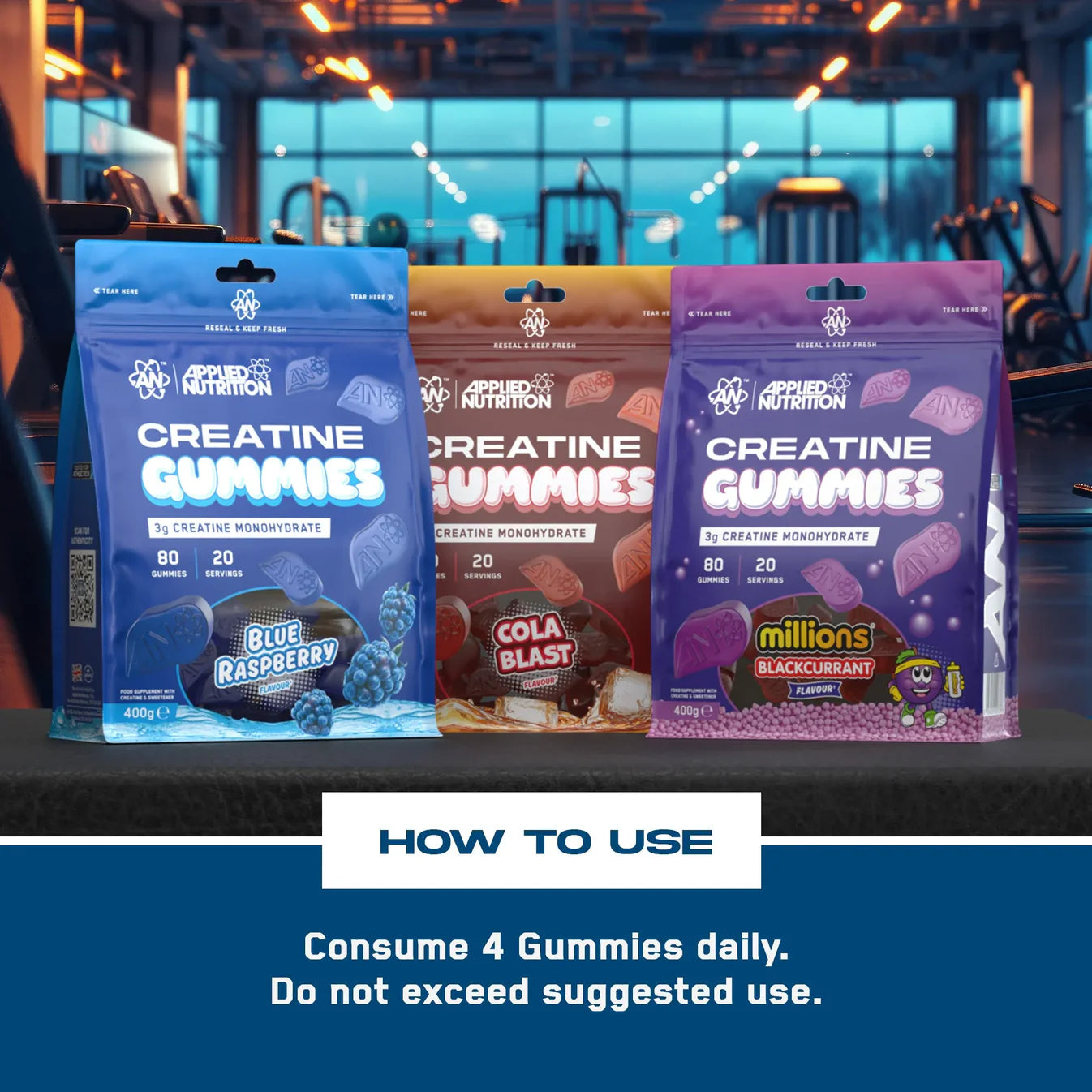 APPLIED NUTRITION Creatine Monohydrate Gummies - Sports Nutrition Hub