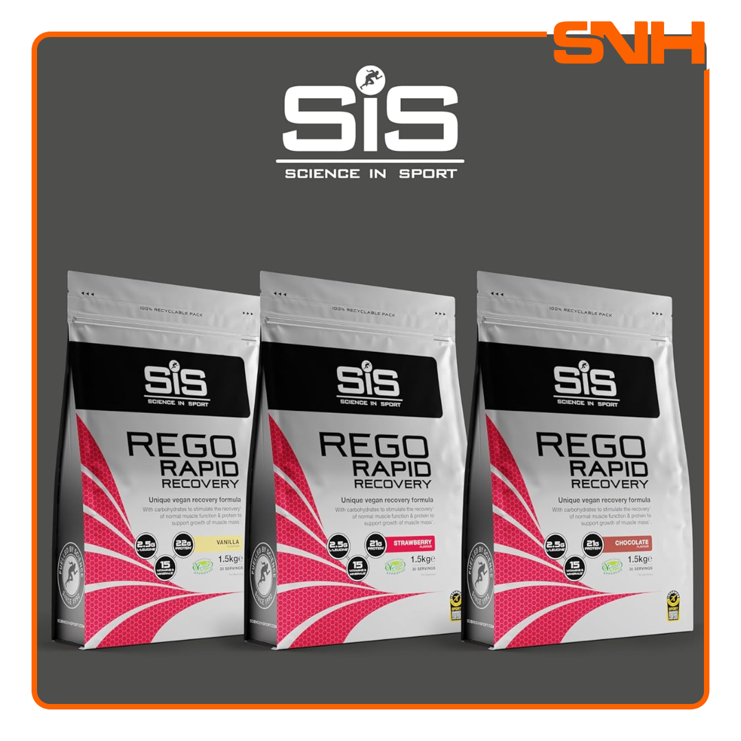 SiS Rego Rapid Recovery Powder 1.5kg bulk tub, UK-made Informed Sport all-in-one recovery powder with protein, carbs, vitamins, and minerals