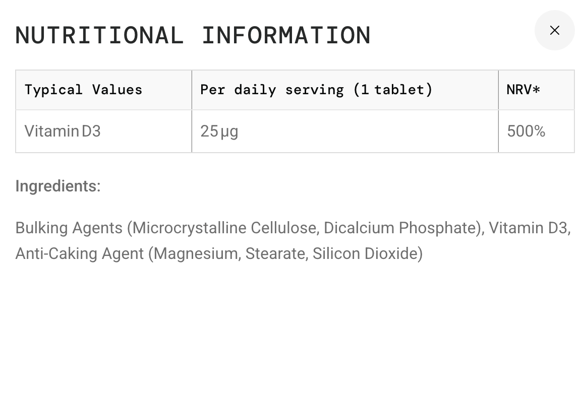 SiS Vitamin D3 1000 IU - Sports Nutrition Hub