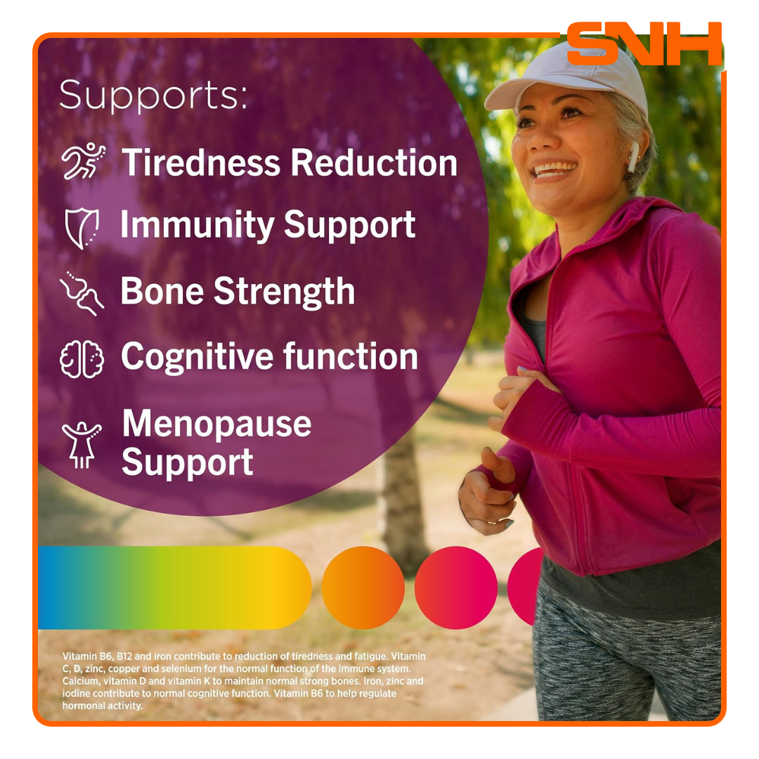 Centrum Women 50+ Multivitamin bottle, daily multivitamin for women in Sri Lanka with calcium, vitamin D and B12 for bone and energy support