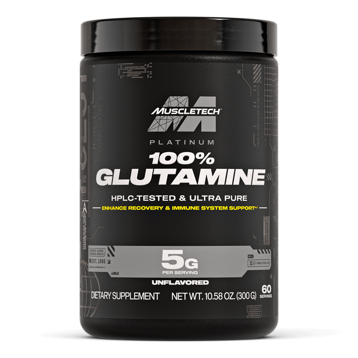 MUSCLETECH Platinum 100% Glutamine - Sports Nutrition Hub