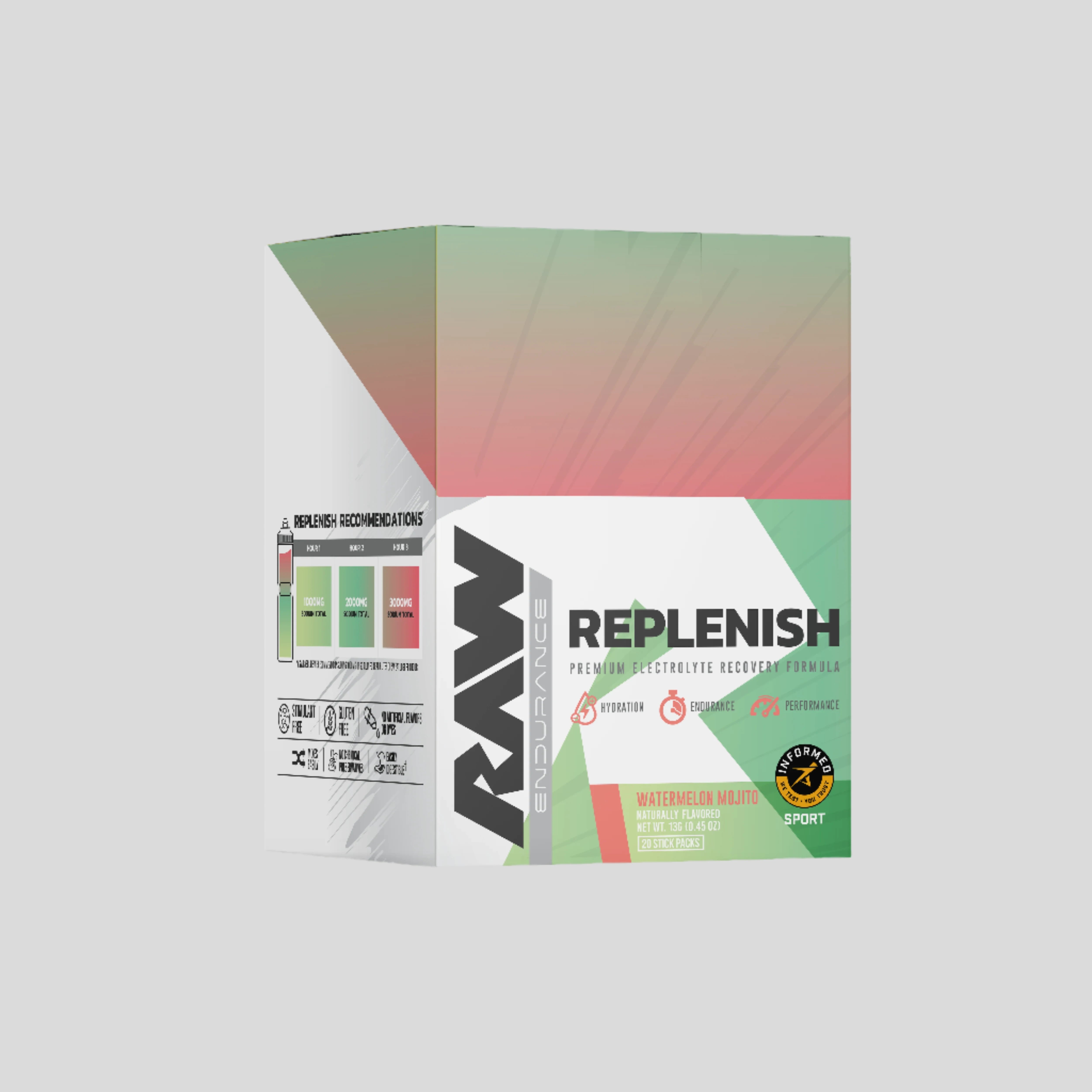 RAW NUTRITION Replenish - Premium Electrolyte Recovery Formula - Sports Nutrition Hub 