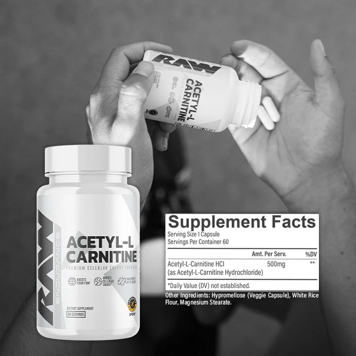 RAW NUTRITION Acetyl L-Carnitine - Sports Nutrition Hub 