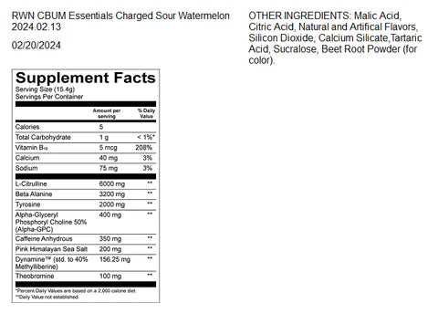 RAW NUTRITION Essential Charged Pre-Workout - Sports Nutrition Hub 