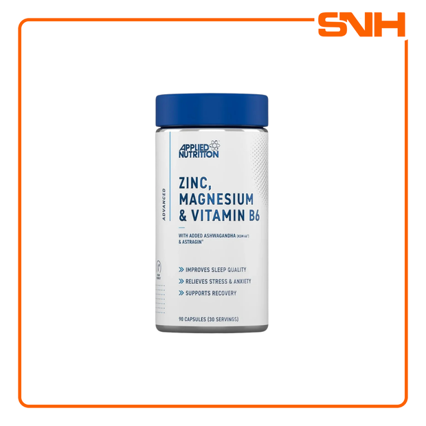 APPLIED NUTRITION Zinc, Magnesium & Vitamin B6 Capsules With Ashwagandha (ZMA)