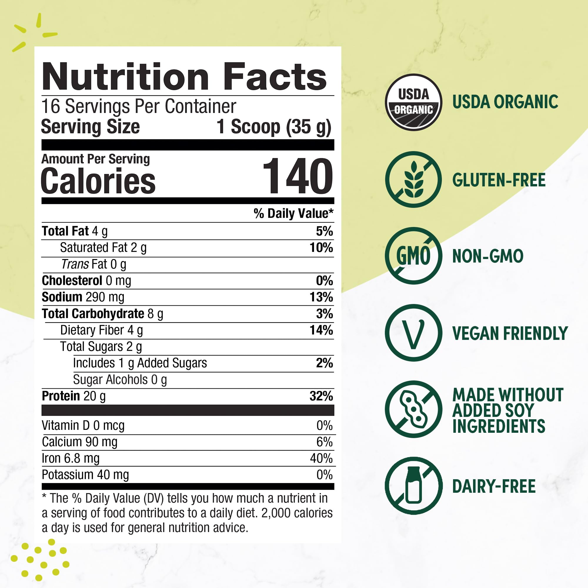 PURELY INSPIRED Organic Protein Powder 100% Plant-Based