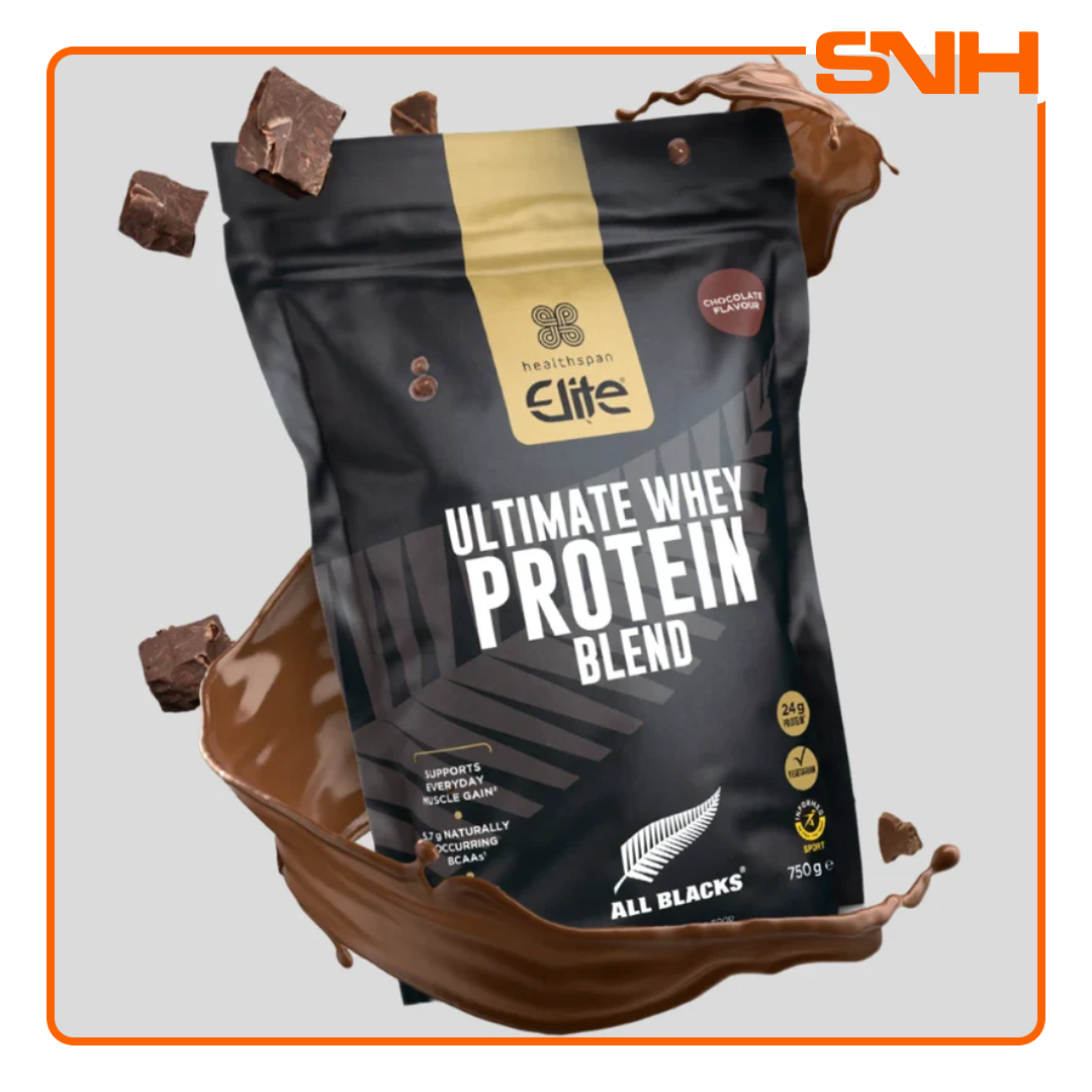 Healthspan Elite All Blacks Ultimate Whey Protein Blend strawberry whey protein in Sri Lanka, 21 servings Informed-Sport certified