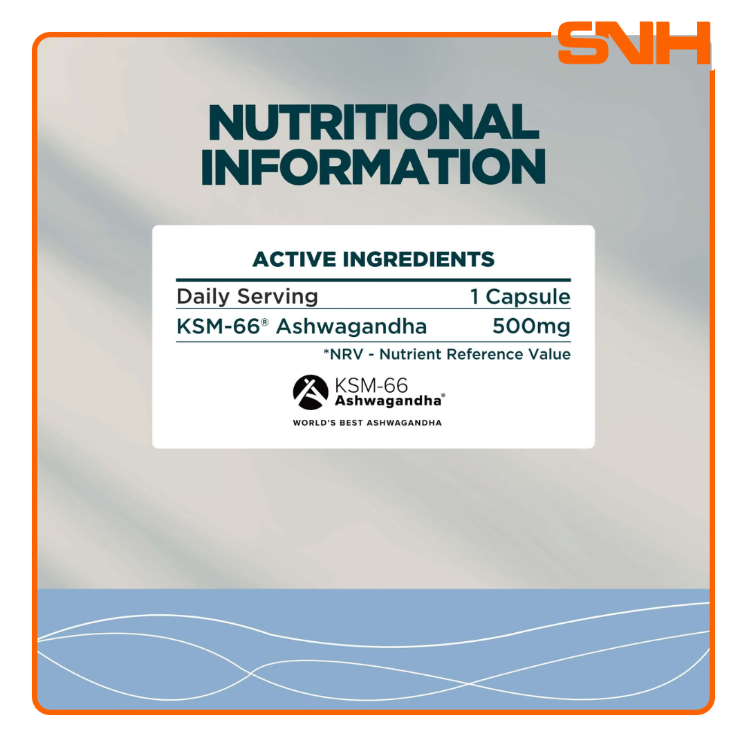 Myprotein Ashwagandha KSM-66 capsules, UK-made daily ashwagandha with 500mg full-spectrum KSM-66 root extract per capsule