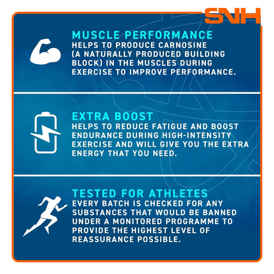 Applied Nutrition Beta Alanine 1500mg capsules, UK-made halal beta alanine for endurance and recovery during high-intensity training