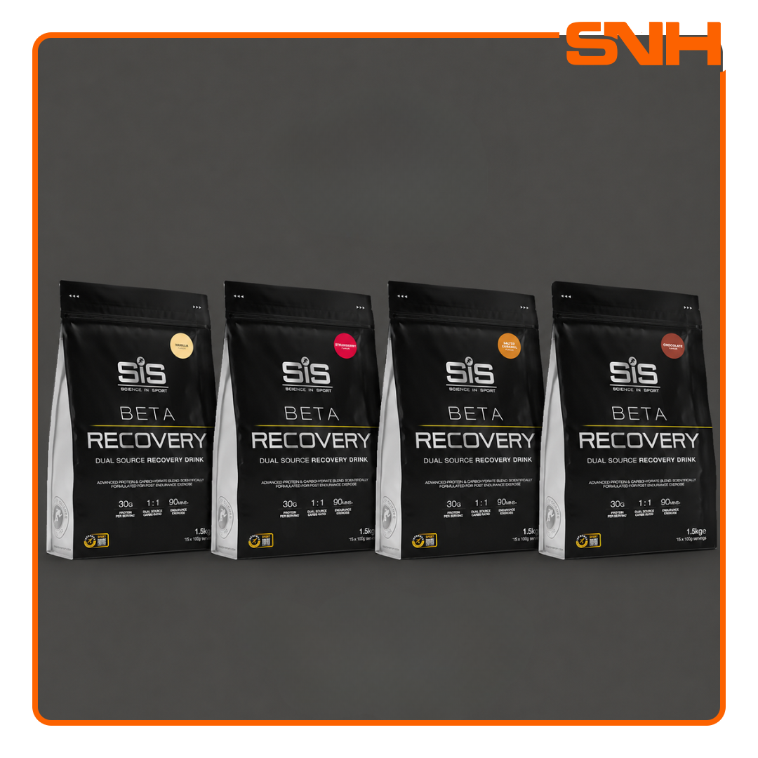 SiS BETA Recovery 1.5kg bulk tub, UK-made Informed Sport dual-source recovery drink for glycogen replenishment and muscle recovery