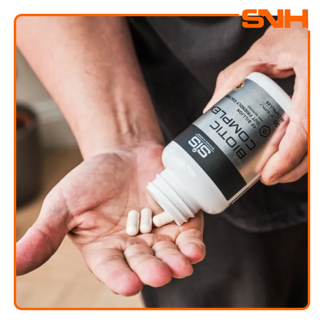Science In Sport Biotic Complex probiotics capsules with 42 billion live cultures, UK-made vegan-friendly daily gut health supplement