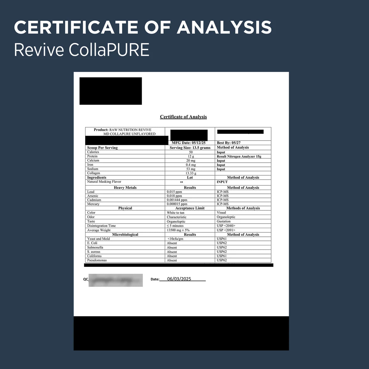 REVIVE CollaPURE - 100% Grass-Fed Collagen