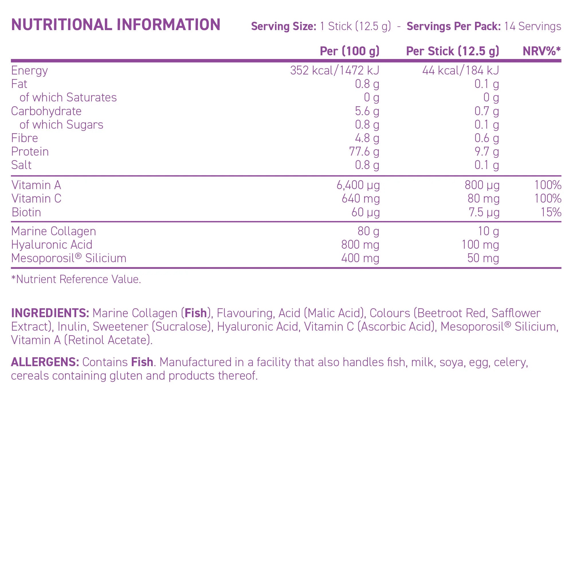 APPLIED NUTRITION Coleen's Marine Collagen (14 Servings) - Sports Nutrition Hub 