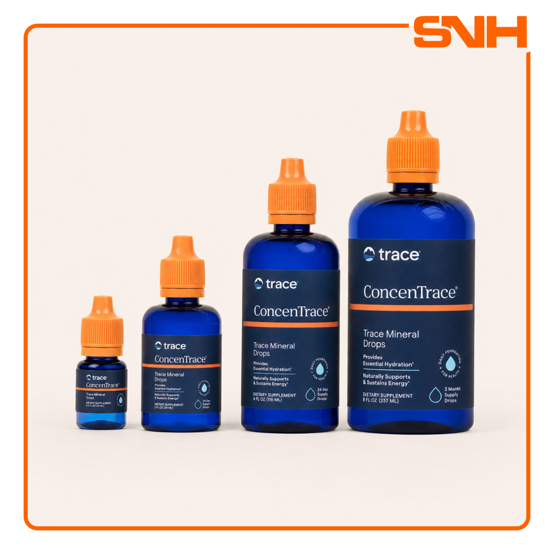 Trace ConcenTrace Trace Mineral Drops bottle, US-made ionic mineral drop for water with full-spectrum trace minerals from the Great Salt Lake