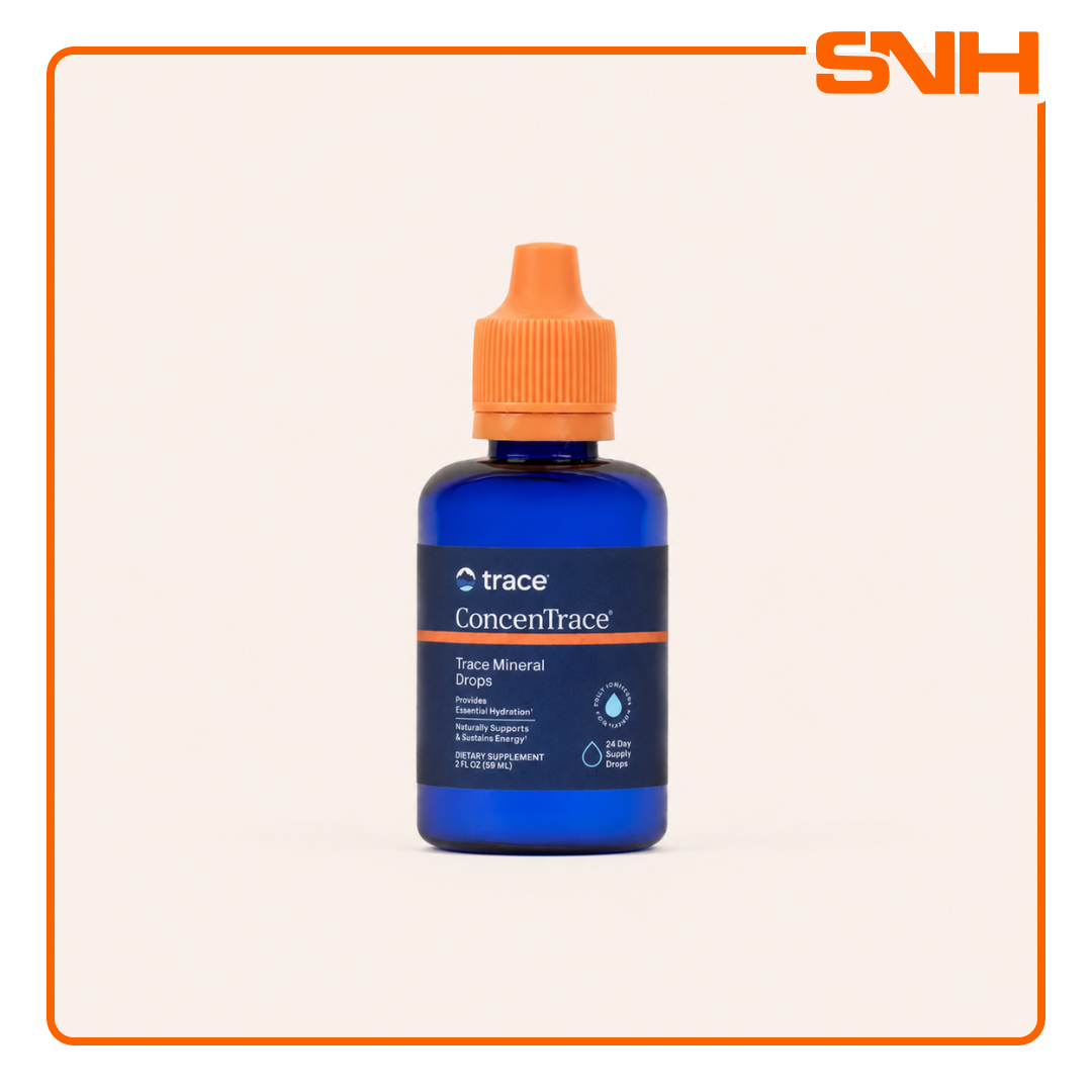 Trace ConcenTrace Trace Mineral Drops bottle, US-made ionic mineral drop for water with full-spectrum trace minerals from the Great Salt Lake
