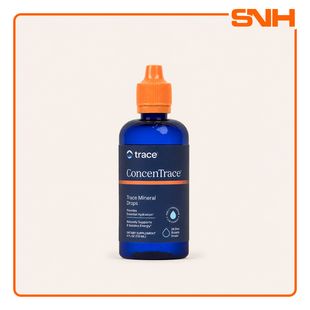 Trace ConcenTrace Trace Mineral Drops bottle, US-made ionic mineral drop for water with full-spectrum trace minerals from the Great Salt Lake