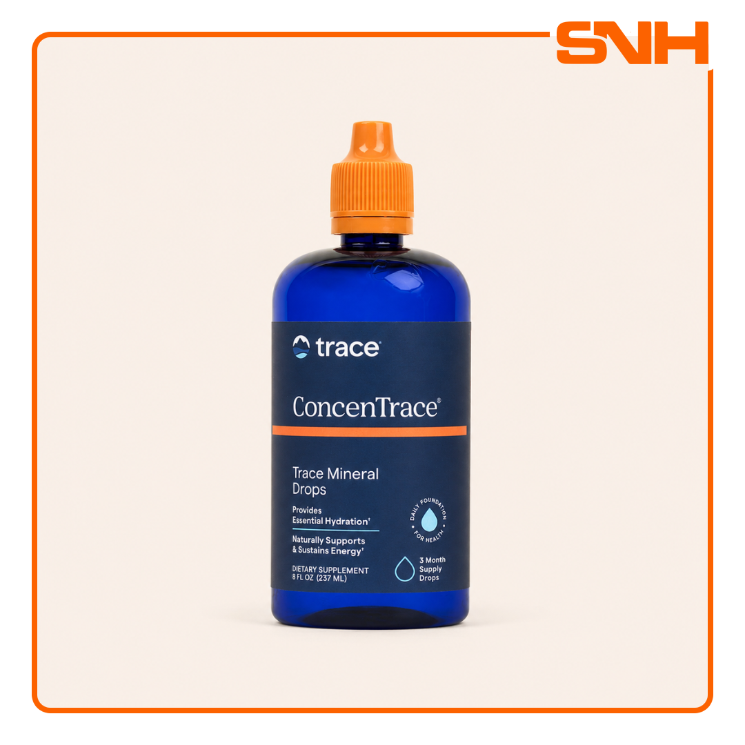 Trace ConcenTrace Trace Mineral Drops bottle, US-made ionic mineral drop for water with full-spectrum trace minerals from the Great Salt Lake
