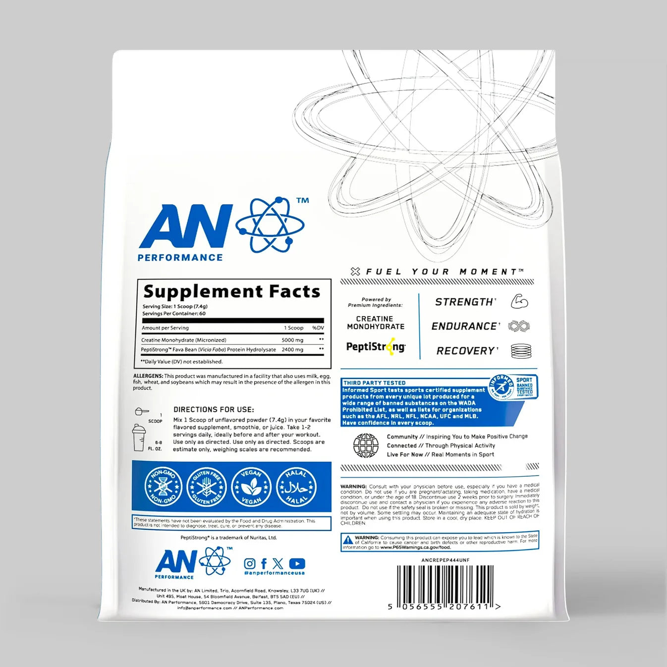 APPLIED NUTRITION Creatine Monohydrate + Peptide - Sports Nutrition Hub 