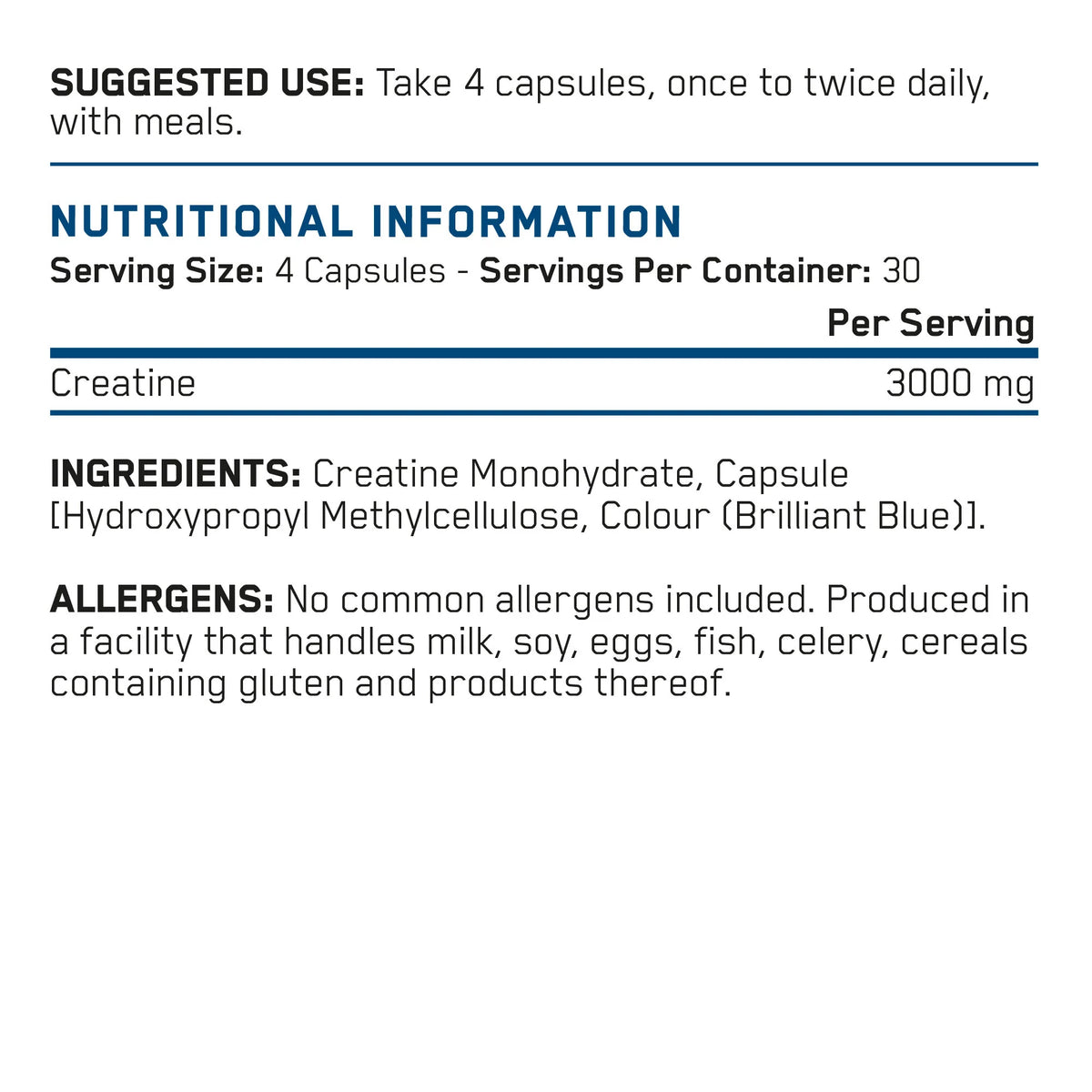 APPLIED NUTRITION Creatine 3000 Capsules