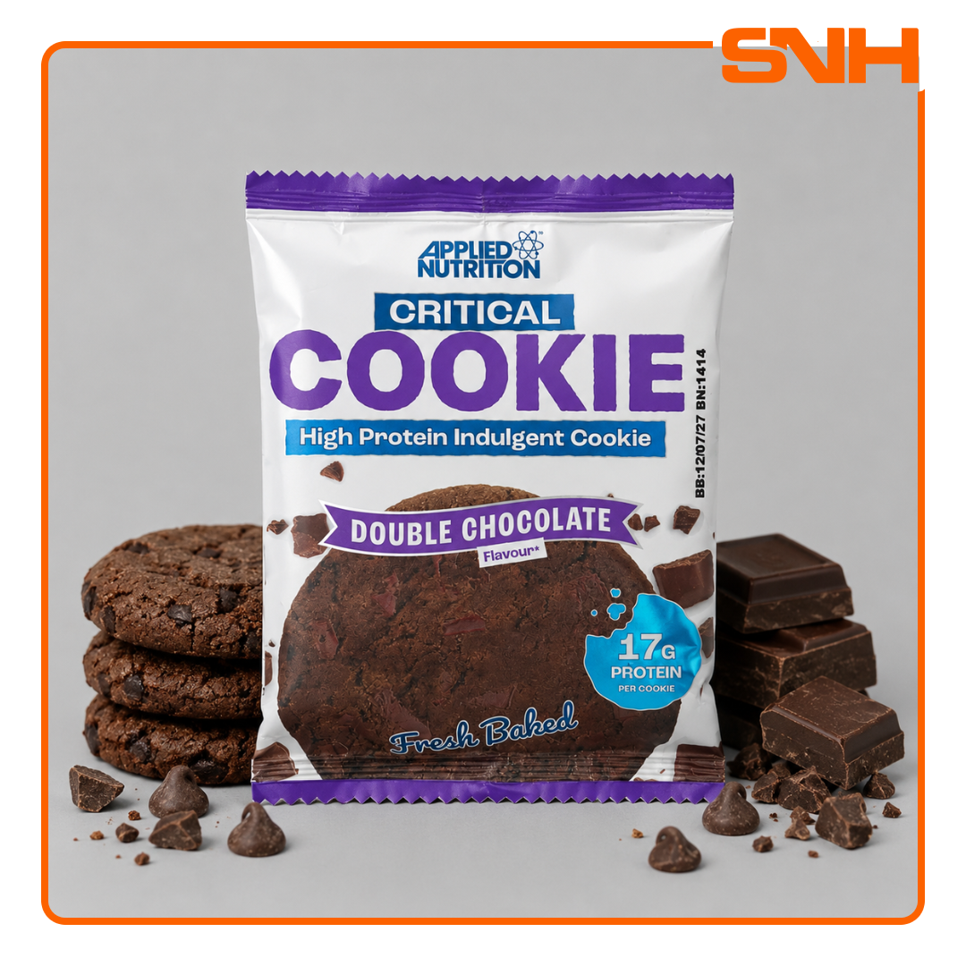Applied Nutrition Critical Cookie protein cookie, UK-made soft baked daily protein cookie with 17g of high-quality protein per cookie