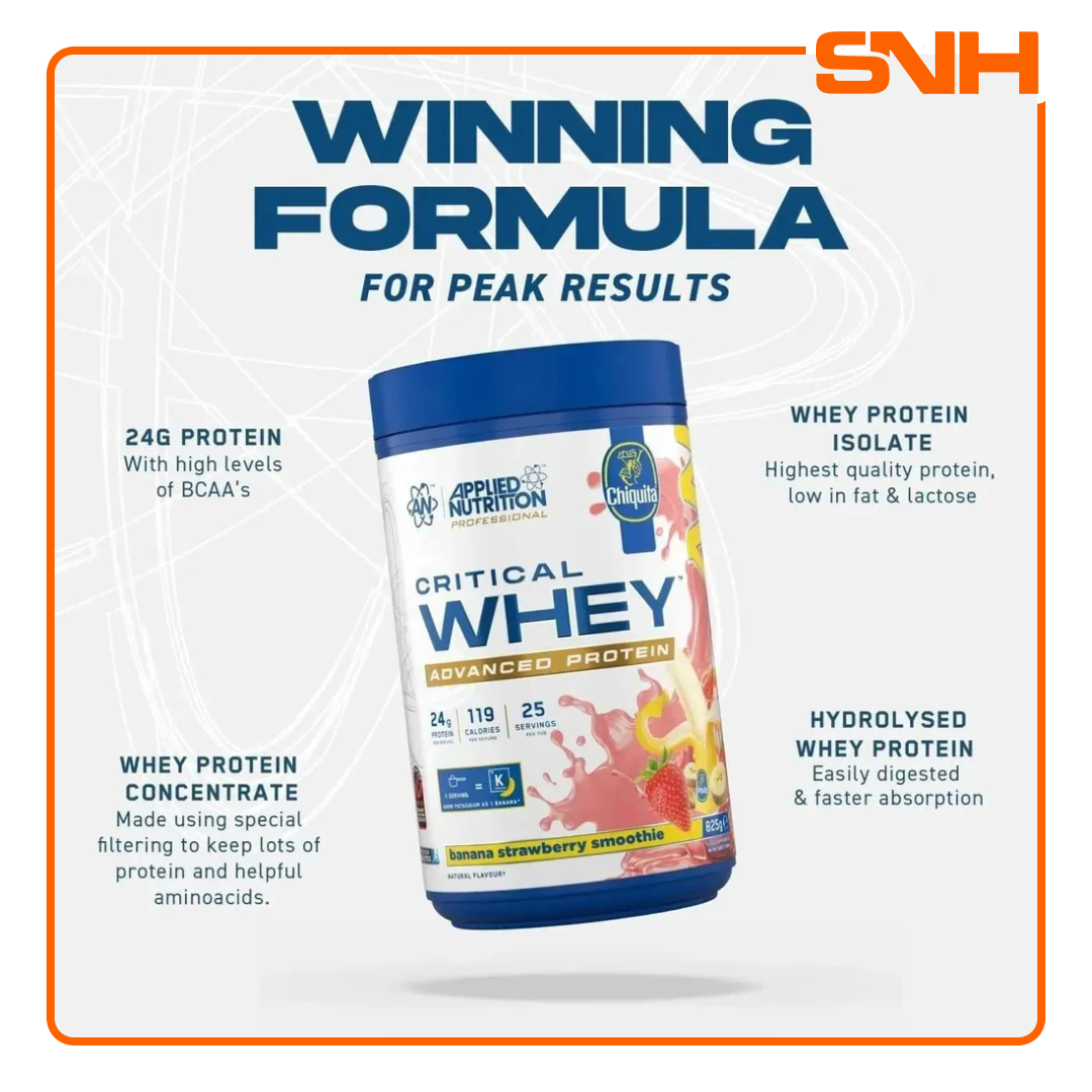 APPLIED NUTRITION Critical Whey Protein - 25 Servings - Sports Nutrition Hub 