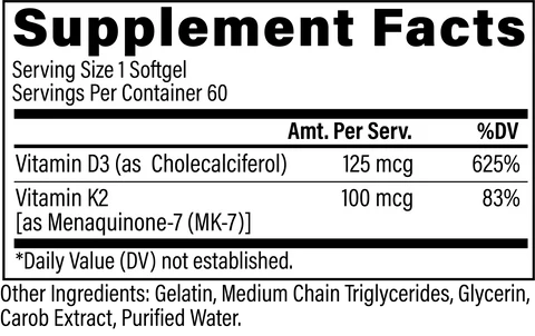 REVIVE Vitamin K2 & D3 (5000 IU) - Sports Nutrition Hub 