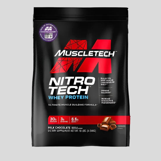 MUSCLETECH Nitro Tech Whey Protein 10LB - Sports Nutrition Hub 