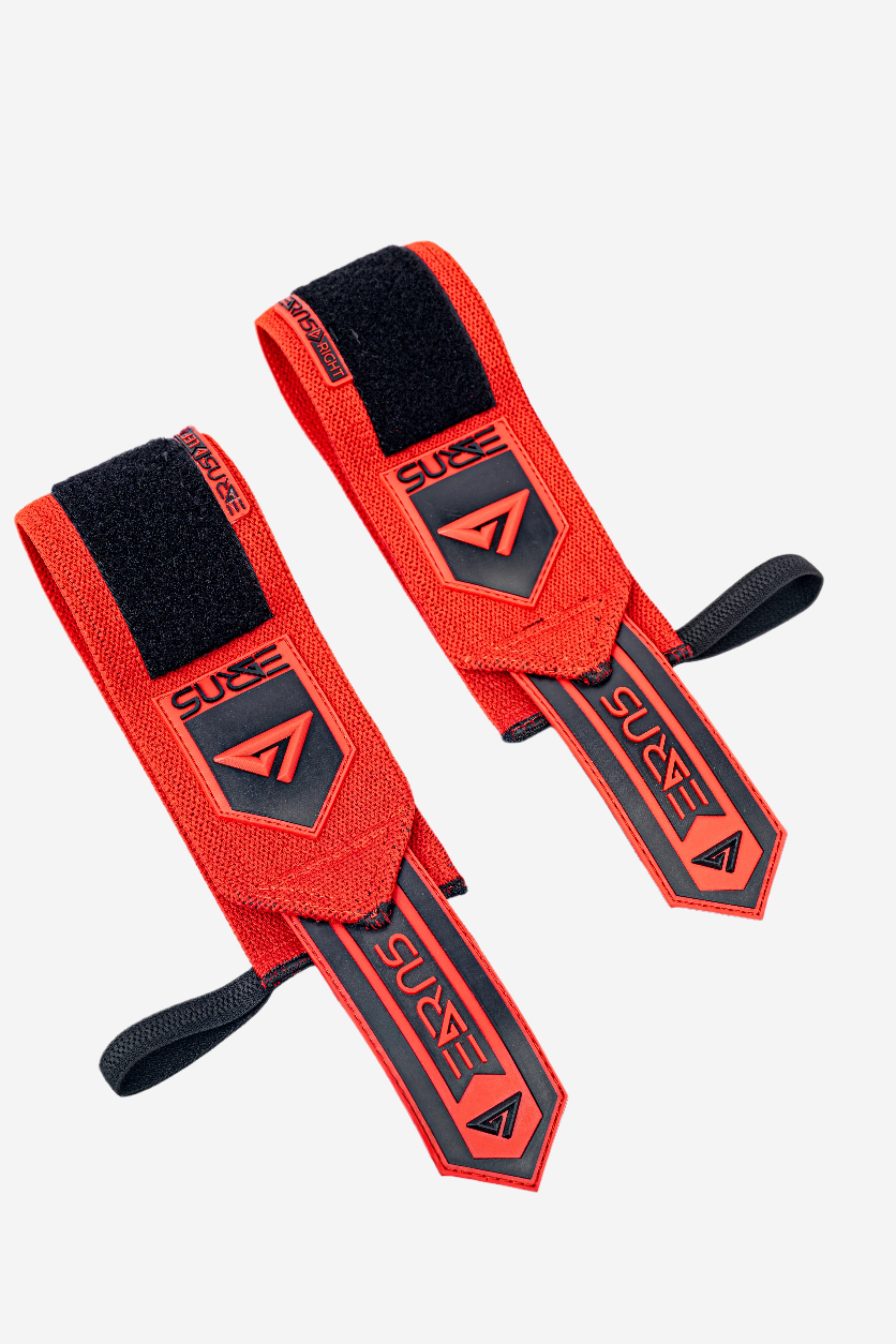 SURGE Wrist Wraps | 18'' Weightlifting Wrist Support - BLOOD RED