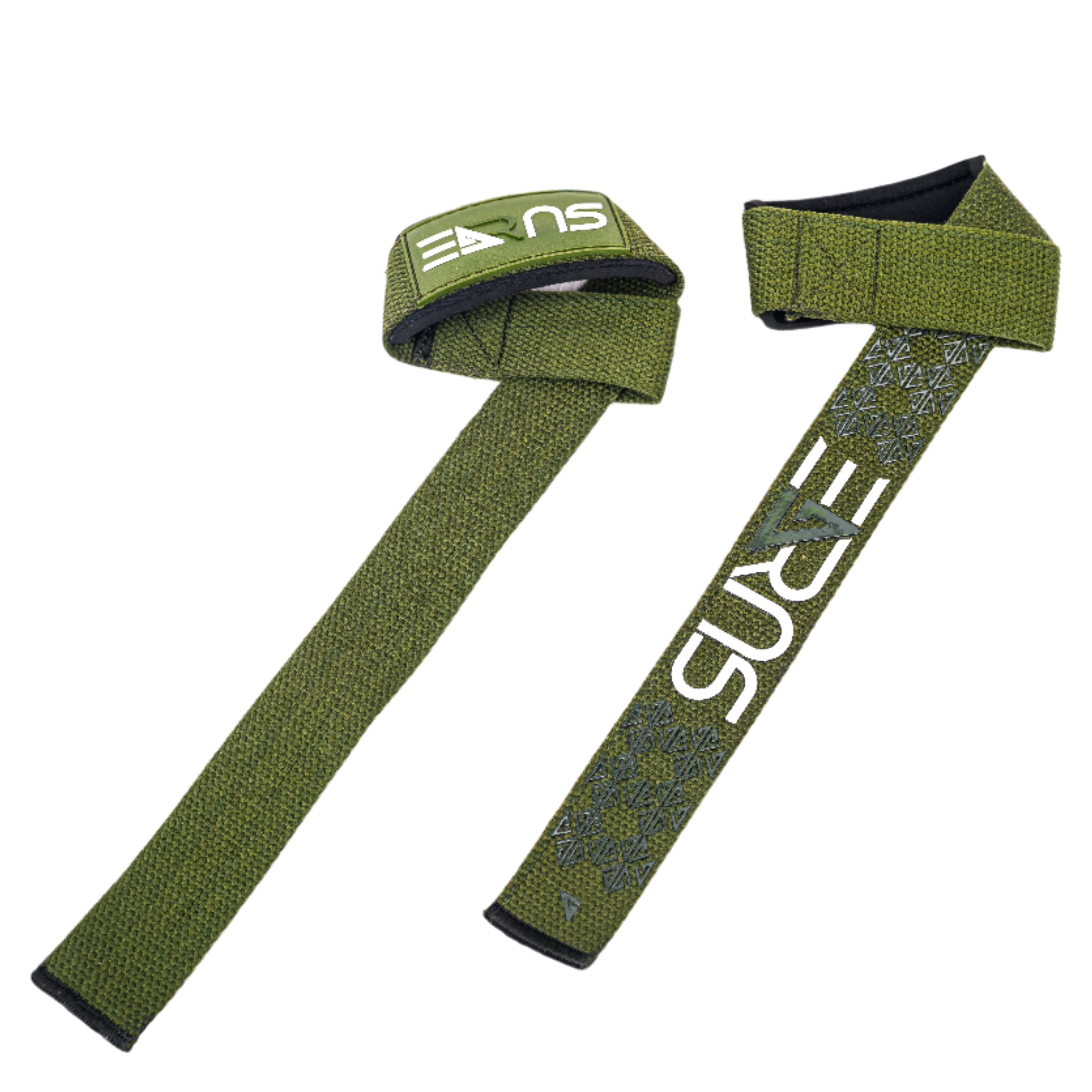 SURGE Lifting Straps | Premium Padded Weightlifting Straps - ARMY GREEN