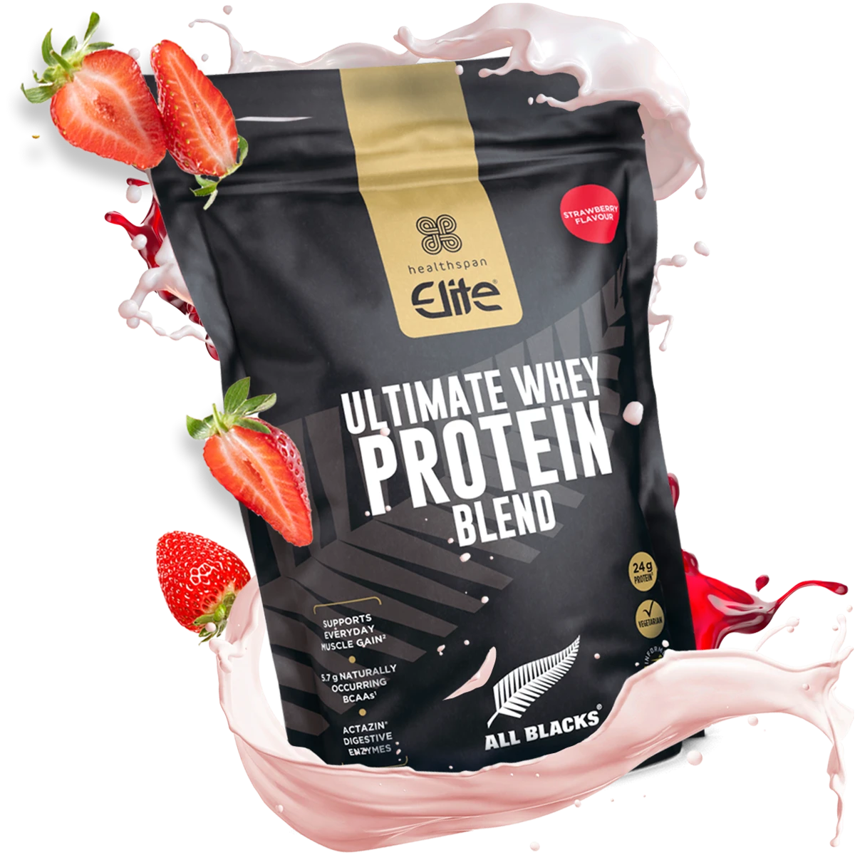 HEALTHSPAN ELITE All Blacks Ultimate Whey Protein Blend - Sports Nutrition Hub 