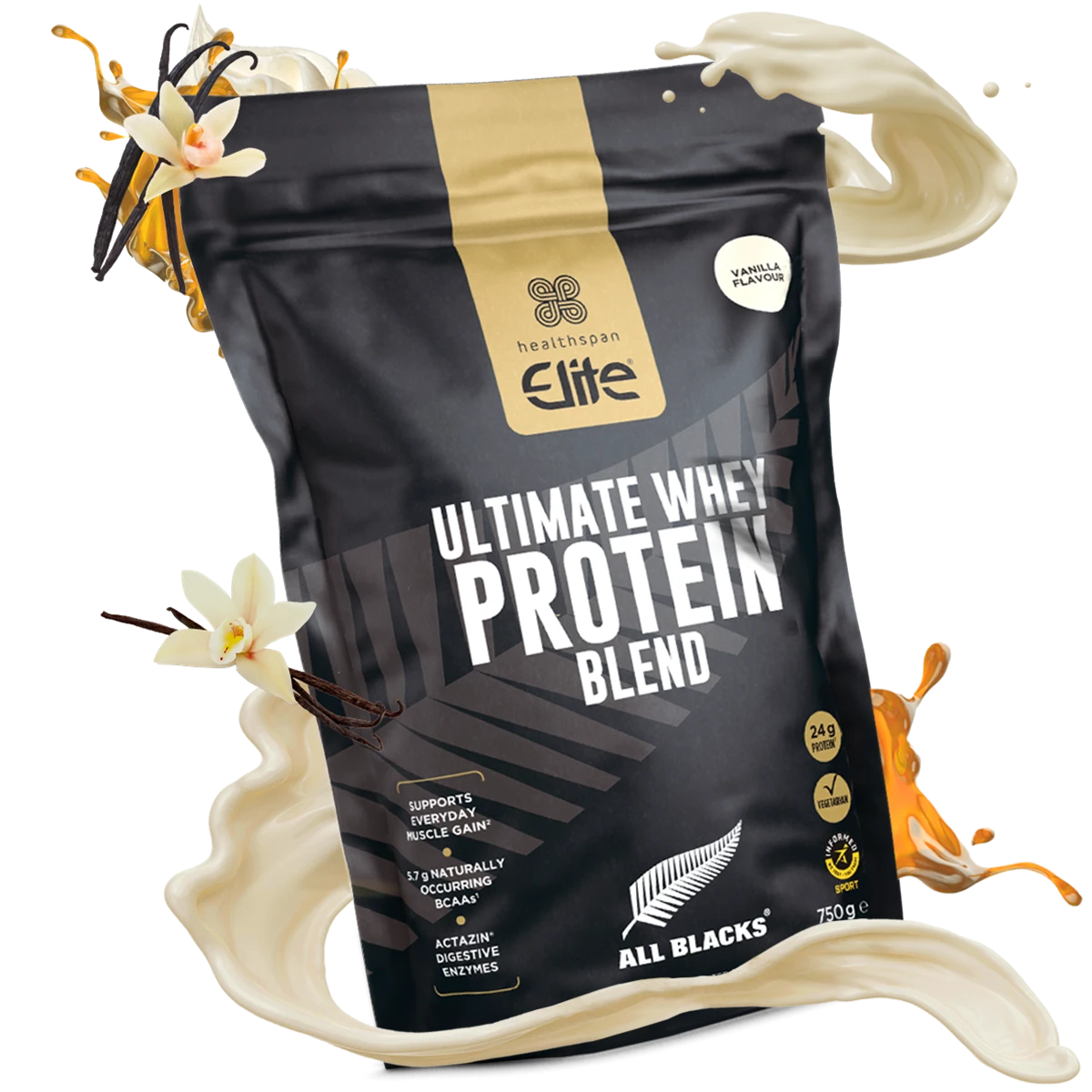 HEALTHSPAN ELITE All Blacks Ultimate Whey Protein Blend - Sports Nutrition Hub 